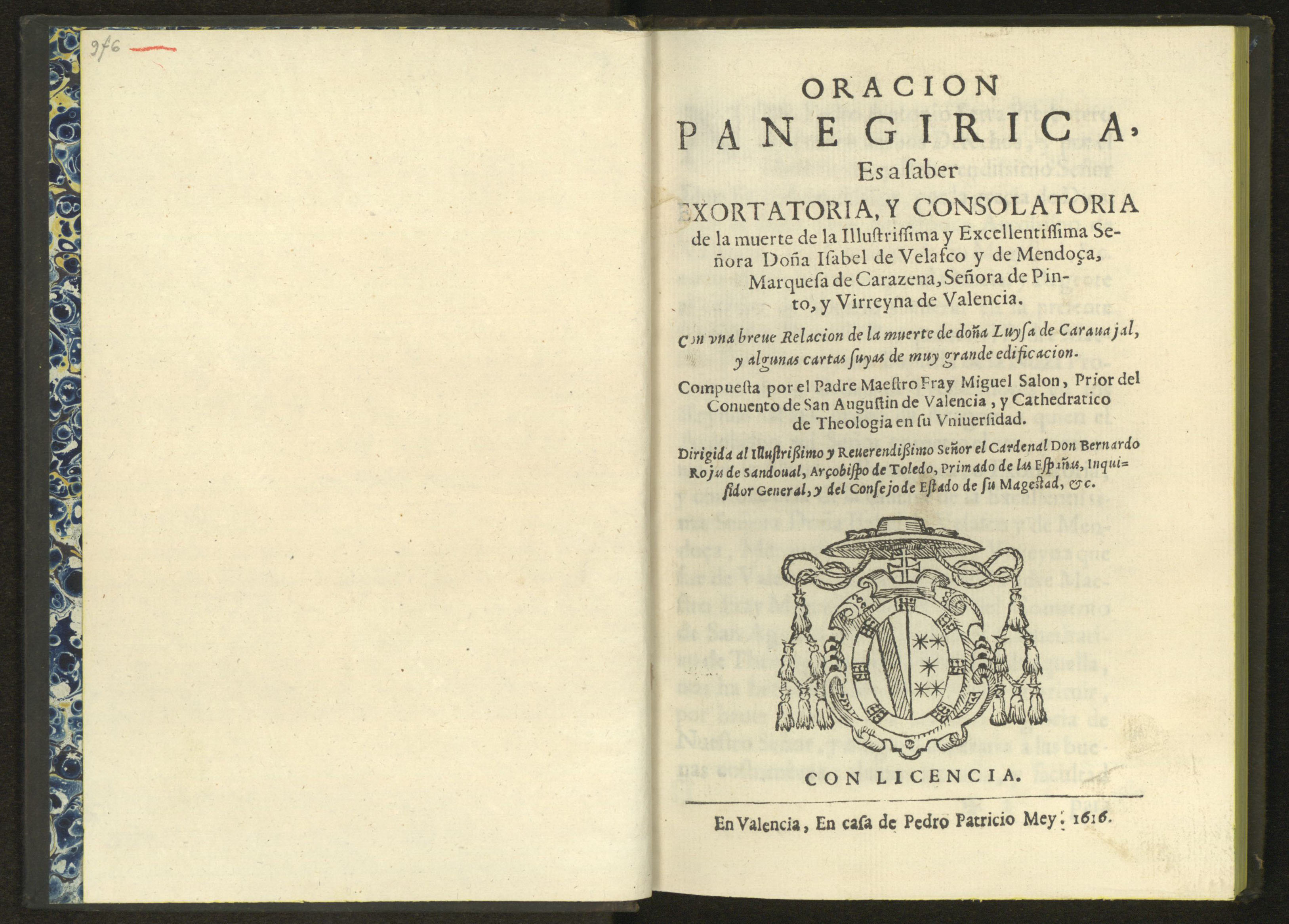 Oración panegírica 1. Sig: IX/8316